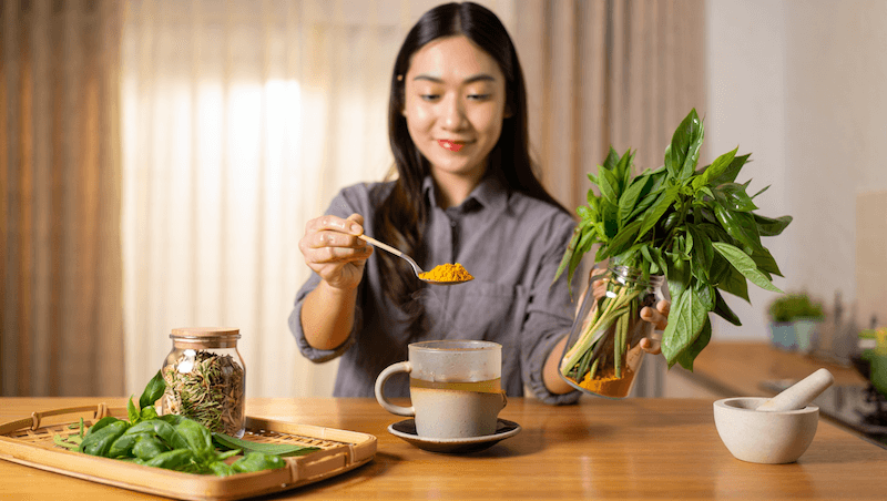 สมุนไพรสด vs สมุนไพรแห้ง